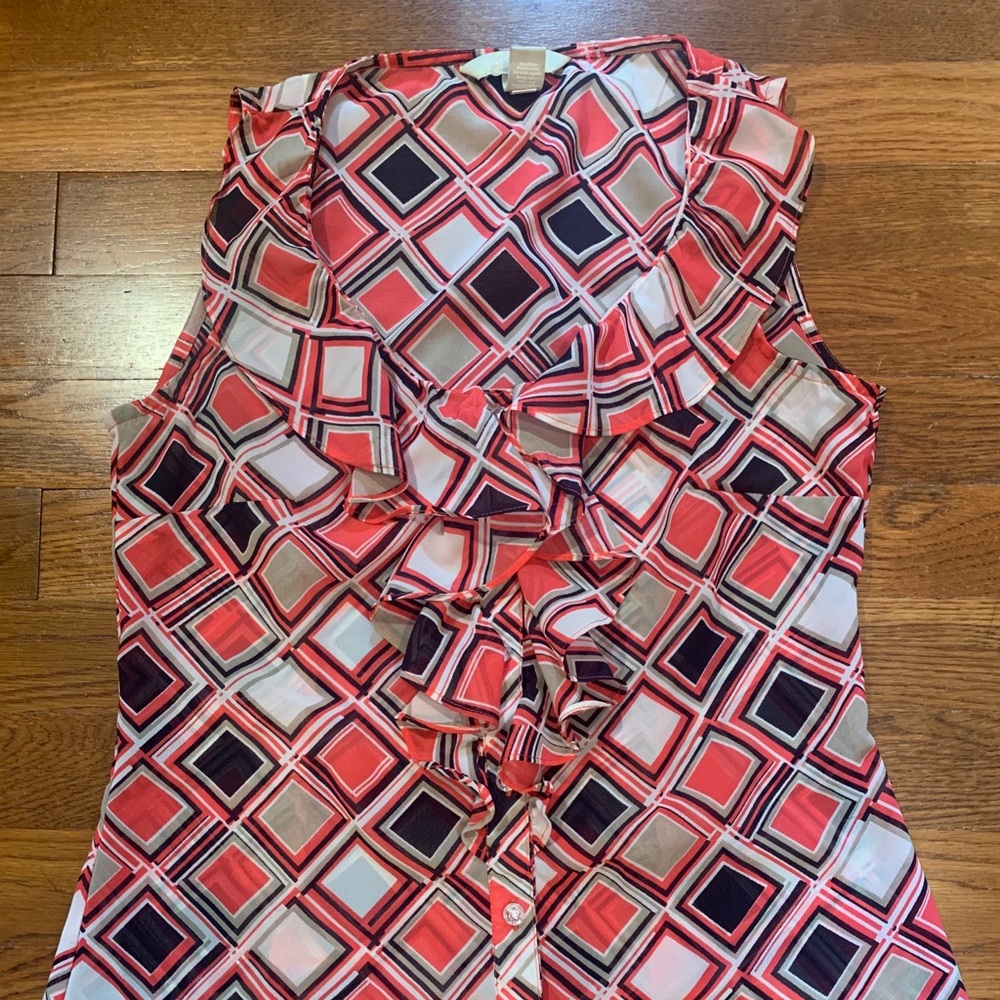 Banana Republic Geometric - Button Down Blouse